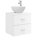  Vegghengt vaskeservant Hvit 49,5 x 41 x 64,5 cm Konstruert tre