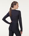 LEVITY Perform Cropped LS Black - L
