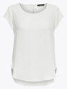 Only Vic Short Sleeve Solid Top Hvit 38