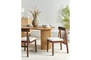 Matsalsstol Beliani Isle set om 2 Mörk Trä-Beige NO_BRAND Dark wood VALUE_MISSING_2 -