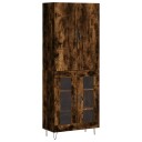  Highboard røkt eik 69,5x34x180 cm konstruert tre