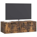  Vegghengt TV skap Røkt Eik 98 x 41 x 30 cm Konstruert tre