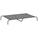 Vidaxl Forhøyet Hundeseng Grå 150X90X20 cm Tekstil Og Stål