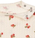 Konges Sløjd Body I/e - Minnie - Rosa Rouge m. Hullmønster - Konges Sløjd - 74 - Langermet Body - Hvit