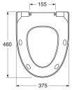 Gustavsberg Estetic 9M10S138 Toalettsete matt svart, Baderom