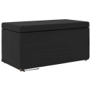 vidaXL Håndverk Svart 81 x 41 x 40 cm Kunstlær og konstruert tre