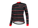 Rogelli Stripe vinterjakke windtex svart/rød dame