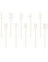 PartyDeco Bordnummer 1–10 i Tre