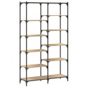 vidaXL Bokhylle sonoma eik 100x32x170 cm konstruert tre og jern