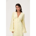 Adoore Dame Kjoler Gul 3XL,