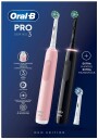 Oral-B Pro 3 3900N Elektrisk Tannbørste Duo med 2-håndtak - Svart/Pink