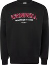 ICANIWILL Everyday Relaxed Crewneck Terry Print M   BLACK   S
