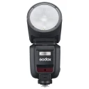 Godox V100 TTL Speedlite for Nikon Kamerablits med rundt hode. Nikon TTL