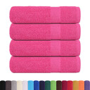 vidaXL Håndklær FROGN 4 stk rosa 50x100 cm 360 gsm