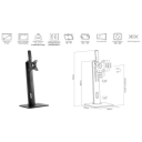 GEARLAB Ergonomisk Skjermstativ 13"-27" for Kontorbruk