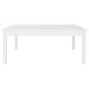 vidaXL Salongbord hvit 100x100x40 cm heltre furu