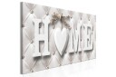 Tavle Quilted Home 1 Part Narrow 120X40 Artgeist sp. z o. o.