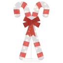  Julepynt candy cane 50 LEDs varm hvit
