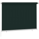 vidaXL Utendørs rullegardin 205 (B) x 140 (H) cm mørkegrønn HDPE