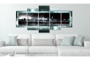 Bilde Turquoise New York Starry Night 200x100 Artgeist sp. z o. o.