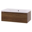 Linn Bad Emma D45 Servantskap med 1 Skuff Mørk eik / 80cm