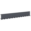 vidaXL Gjerdekant 10 pcs 102 x 15 x 4 cm Stål Antrasitt