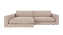 Rowico Home Duncan 3 seters sofa med sjeselong V Lys beige Alice 1 258 x 150 x 78 cm Beige