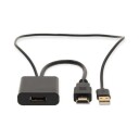 Nedis HDMI til DisplayPort Adapter med USB-A og Gullbelagte Kontakter