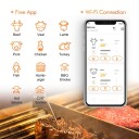 Inkbird WIFI Steketermometer 4 prober med WIFI overføring til app