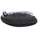 Vidaxl Vendbar Og Vaskbar Hundepute Grå Og Svart 150X120X25 cm