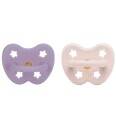 Hevea Smokk 3 36 mdr Ortodontisk Lavendel & Powder Pink   2 stk.