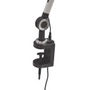 Lindby Nyxaris LED-klemmelampe, CCT, sølv