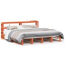  Sengeramme uten madrass voksbrun 200x200 cm heltre furu 3306509