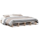  Sengeramme med madrass 200x200 cm heltre furu 8721102947100
