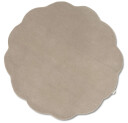 Shell teppe rund beige