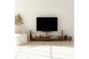 Guinn TV-benk 160 cm - Brun/Transparent