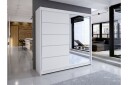 Canderbury Garderobe med Speil 180x215 cm - Hvit