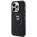 Karl Lagerfeld iPhone 15 Pro Hardcase Ikonik MagSafe Svart