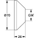 Grohe Rosett (2 Stk.) 70x70x2 mm