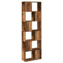 Bokhylle/romdeler gammelt tre 60x24x186 cm