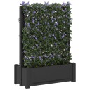 vidaXL Stor plantekasse med espalier Antrasitt 99,5 x 43 x 133,5 PP