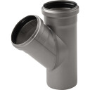 ACO 110 mm 45° avløpsgrenrør i rustfritt stål AISI 304 stainless steel