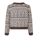 Lollys Laundry Saxoll Knit Cardigan Ls - Brown - L
