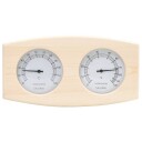  2 I 1 Hygrometer Og Timeglass Til Badstue Heltre Furu