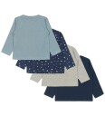 The New Tnsbbaby Boys Basic L_S Tee Multi Pack - Navy - 68