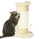 Kremhvit Sisal Corner Skrapestolpe 58 cm Med Ball