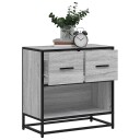  Nattbord grå sonoma 60x31x60 cm konstruert tre og metall 8721102837562