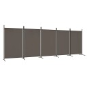 vidaXL Romdeler med 5 paneler antrasitt 433x180 cm stoff