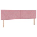  LED Hodegavl Krystallknapp Tuftet Rosa 90 cm Fløyel