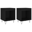  Nattbord 2 stk svart 40x35x50 cm konstruert tre 8721012111028